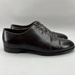 Paul Stuart's Choice Cap Toe Shoes Men Size 11 D US, 10 UK Leather Lace Oxford